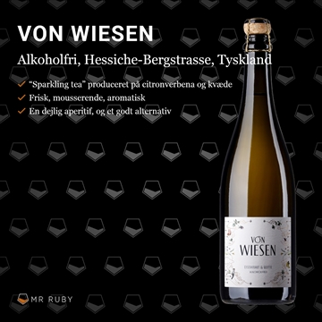 von Wiesen, Citronverbena og kvæde, Sparkling Tea, Alkoholfri 